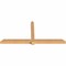Ekena Millwork Eugene Smooth Timber Gable Bracket, Western Red Cedar, 108"W x 49"H x 5 1/2"D x 5 1/2"F, 11/12 Pitch GBW108X49X0606EUG00SWR - alternate 4